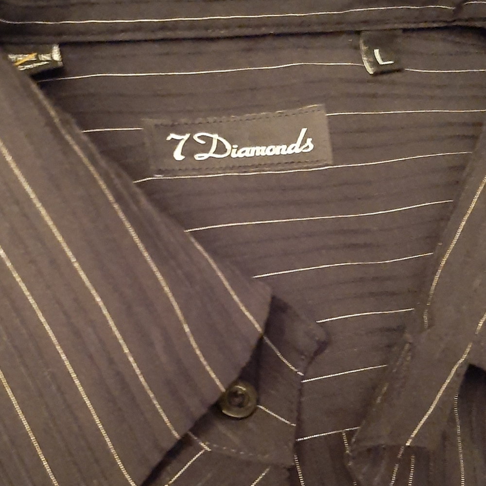 Black & Silver 7 Diamonds Shirt